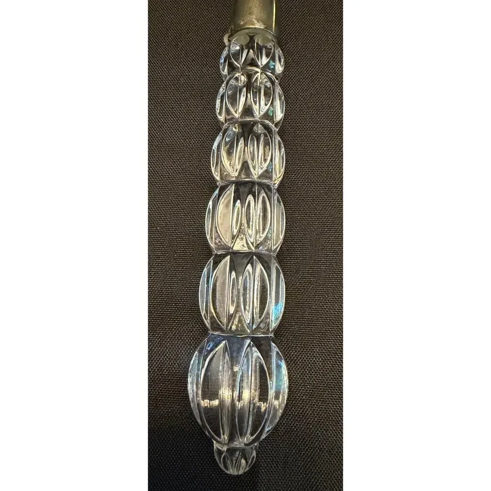 Vintage Glam Mikasa Rousseau 4-Piece Serving Set Austrian Crystal & Silverplate